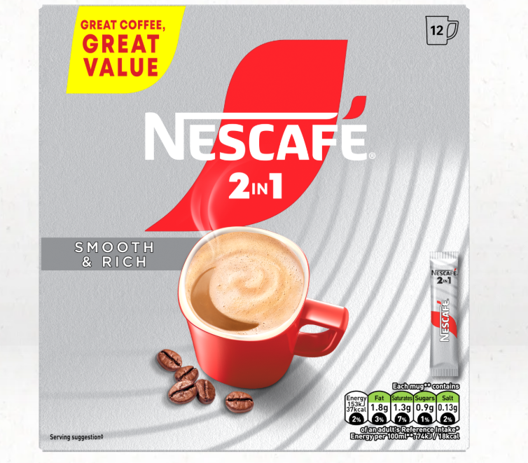 Nescafe 2 in 1 Classic instant coffee x5